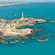 Panoramic view of Cabo de Palos and its lighthouse in Cartagena, Spain